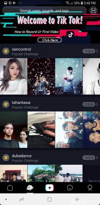 Aplikasi Tik Tok masih diakses.