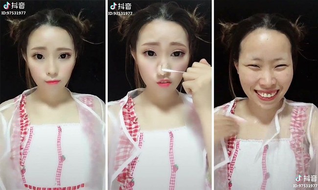 Tik Tok juga digunakan sejumlah wanita untuk menunjukkan keahlian mereka dalam ber-makeup. Beberapa video pun jadi viral karena menunjukkan perubahan dramatis dan bikin syok. Contohnya yang satu ini. Foto: Boredpanda