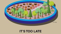 Deforestasi memang semakin marak terjadi. Tetapi tak ada kata terlambat untuk menyadari dan memperbaiki bumi ini. Istimewa/Boredpanda.