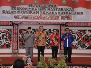 Cairkan Situasi Usai Pilgub, 2 Cagub Kalbar Bersilaturahmi