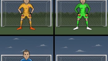 Sedangkan David De Gea ibarat kurcaci mungil yang tak bisa berbuat apa-apa. Foto: Istimewa