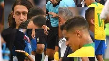 Teman-temannya pun tampak sudah sangat paham dengan gaya Neymar yang satu ini. Foto: Istimewa