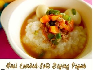 Resep Nasi Lembek Soto Daging Puyuh untuk si Kecil