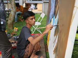 Belajar Seni Rupa Bersama Maestro Perupa Hanafi