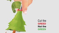 Maraknya pembalakan liar di hutan-hutan di dunia semakin mengkhawatirkan. Poster ini pun seakan-akan menunjukkan kondisi saat ini, dimana perusahaan besar tak lagi mementingkan kondisi alam tetapi yang utama adalah keuntungan ekonomi. Istimewa/Boredpanda.