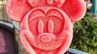 Sama seperti pengunjung lainnya, Sabrina juga tak melewatkan es krim berbentuk wajah Minnie Mouse ketika sedang berada di Tokyo DisneySea. Foto: Instagram @sabrinachairunnisa_