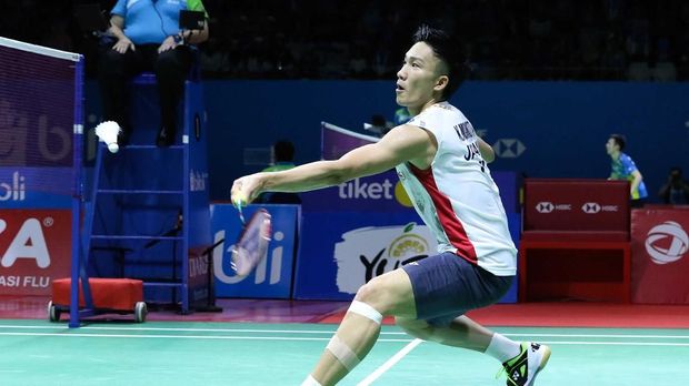 Kento Momota masih jadi momok bagi Jonatan.