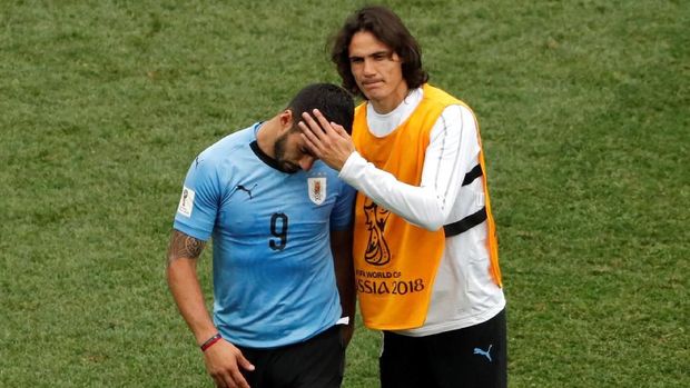 Luis Suarez dan Edinson Cavani bakal jadi senjata mematikan milik Uruguay.