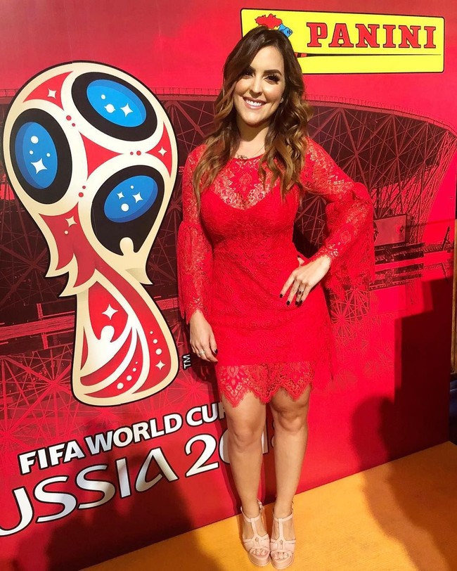 Ia pun menjadi salah satu reporter yang bertugas di Rusia untuk meliput jalannya Piala Dunia 2018. Foto: Instagram