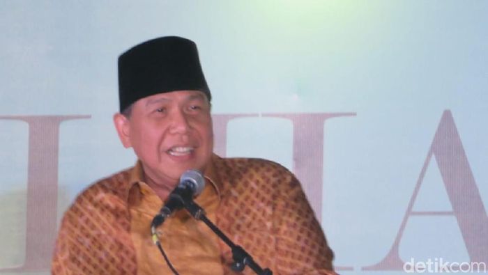 Foto: Chairman CT Corp Chairul Tanjung di halalbihalal DMI. (Noval-detikcom) Foto: Chairman CT Corp Chairul Tanjung di halalbihalal DMI. (Noval-detikcom)