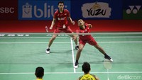 Pemain ganda putra Fajar Alfian dan Muhammad Rian Ardianto menang melawan ganda unggulan asal China Liu Cheng dan Zhang Nan.