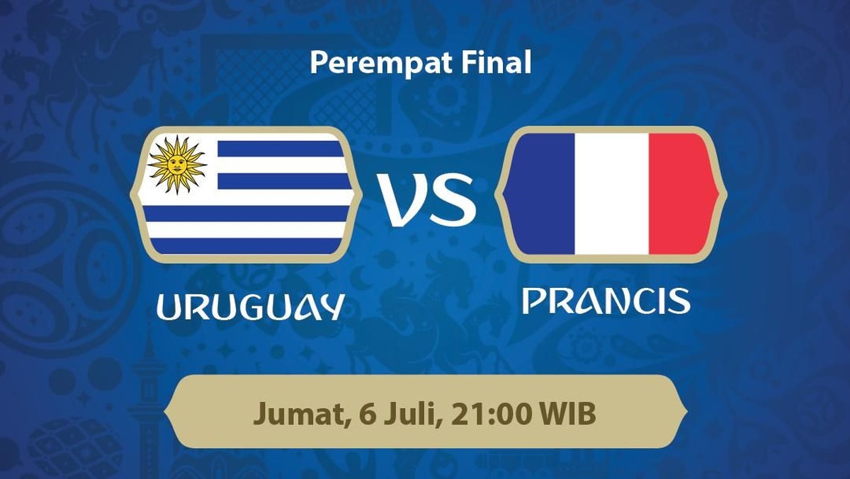 Jelang Uruguay vs Prancis di Piala Dunia 2018, La Celeste masih unggul rekor pertemuan atas Les Bleus (Foto: Infografis detikSport)