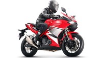 Motor ini diberi nama Feely Phantom 450. Motor sudah diluncurkan sejak 2018 lalu di China. Feely Phantom 450 mengusung desain sangat mirip dengan sport bike Honda CBR250RR. Foto: Pool (Visordown)