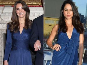 Momen Kate Middleton & Meghan Markle Pakai Baju Mirip, Siapa Lebih Stylish?