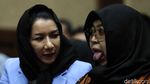 Ekspresi Bupati Rita Jelang Sidang Vonis