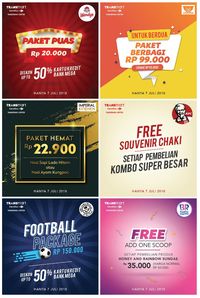 Pesta Bola Transmart Carrefour, Ada Promo di 6 Resto Ini