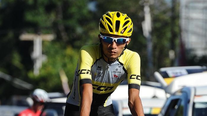Hari Fitrianto mengalami kecelakaan di Subang. Dia dinyatakan gegar otak sedang. (Robertus Pudyanto/Getty Images) Hari Fitrianto mengalami kecelakaan di Subang. Dia dinyatakan gegar otak sedang. (Robertus Pudyanto/Getty Images)