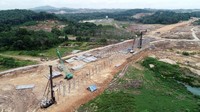 Selain itu pekerjaan Struktur Simpang Susun Palaran juga dikerjakan pada Seksi 3 ini. Istimewa/Jasamarga Balikpapan Samarinda.
