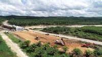 Ada juga pekerjaan timbunan oprit overpass. Istimewa/Jasamarga Balikpapan Samarinda.