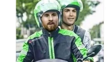Messi dan Ronaldo pun sudah siap jemput Neymar. (Foto: Internet)