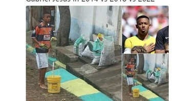 Sementara itu, Gabriel Jesus bakal mengecat jalanan lagi di Piala Dunia berikutnya lantaran bermain buruk. (Foto: Internet)