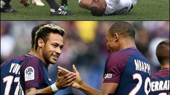 Pasti Neymar bangga kalau Mbappe bisa niru perbuatannya. (Foto: Internet)