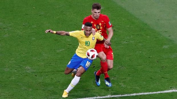 Thomas Meunier (kanan) mencetak satu gol dan memberikan dua assist di Piala Dunia 2018.