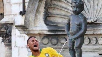  Bicara soal menangis, Neymar juga ternyata melakukan hal yang sama. (Foto: Internet)