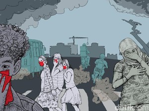 AirVisual: Jakarta Pagi Ini Ranking 2 Kota Paling Berpolusi Sedunia