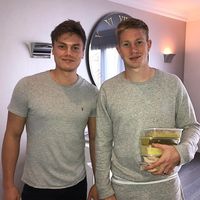 Kevin de Bruyne dengan chefnya.