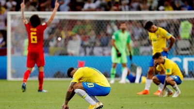 Belgia Kubur Brasil di Kazan Arena