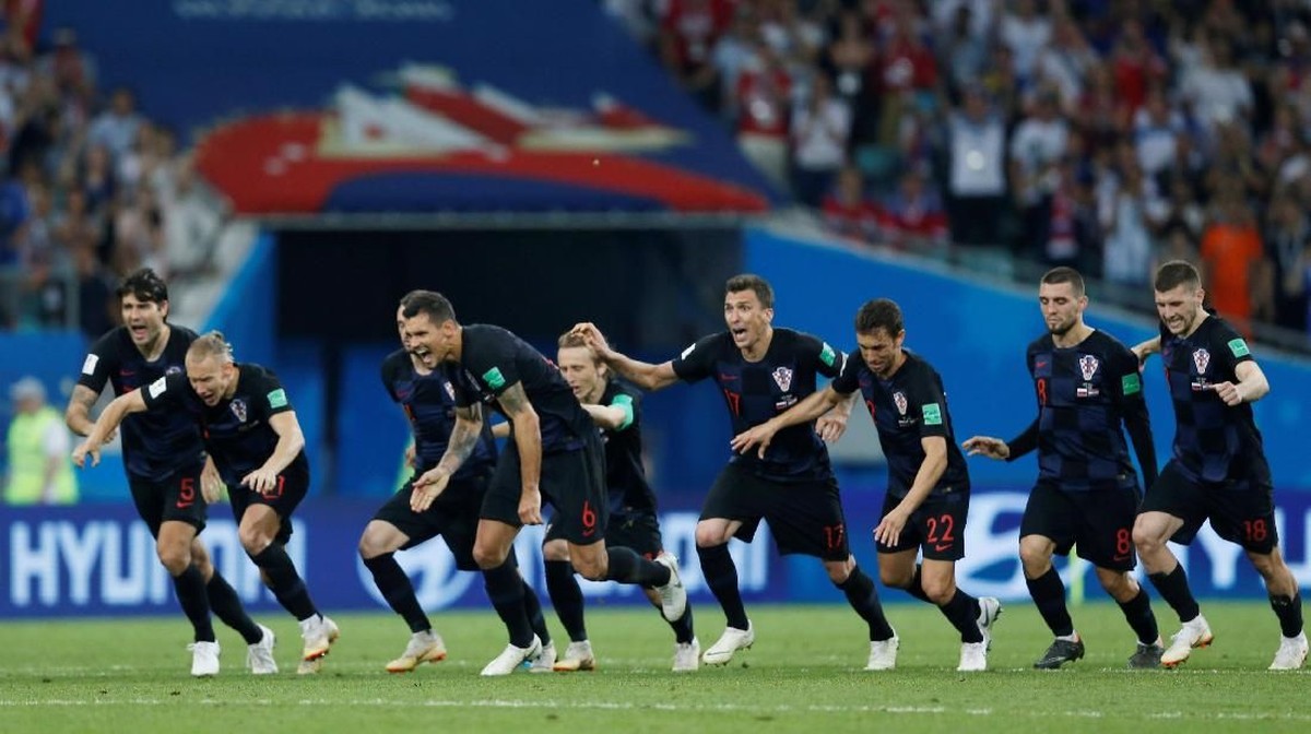 Kroasia menghadapi Inggris di semifinal Piala Dunia 2018. (Foto: Carl Recine/Reuters)