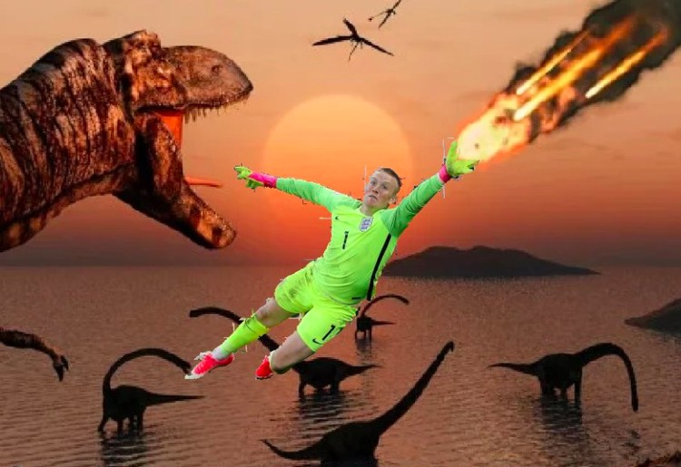 Aksi Jordan Pickford dalam Deretan Meme Lucu