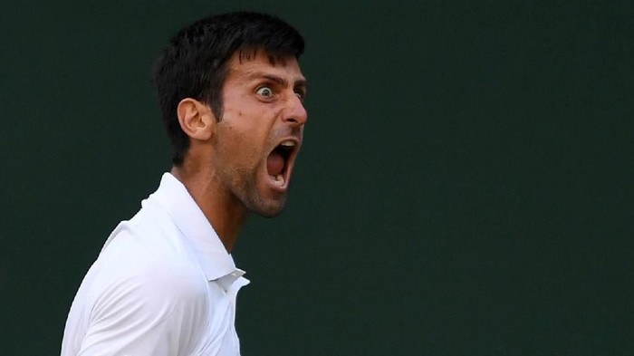 Tennis - Wimbledon - All England Lawn Tennis and Croquet Club, London, Britain - July 7, 2018  Serbias Novak Djokovic celebrates winning the third round match against Britains Kyle Edmund    REUTERS/Tony OBrien       TPX IMAGES OF THE DAY       TPX IMAGES OF THE DAY