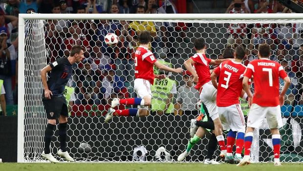 Kroasia yang menyisihkan tuan rumah Rusia di Piala Dunia 2018