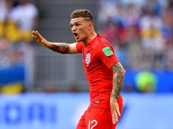 Kieran Trippier. Peran sebagai bek sayap Inggris dilakoni Tripper dengan apik. Ia sudah membuat 13 peluang di Piala Dunia 2018, jumlah terbanyak di antara para pemain bertahan lain dalam turnamen. (Foto: Dylan Martinez/Reuters)
