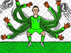 Aksi Jordan Pickford dalam Deretan Meme Lucu