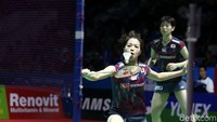 Sempat kehilangan gim kedua, Fukushima/Hirota akhirnya menang 21-14, 16-21, 21-14.