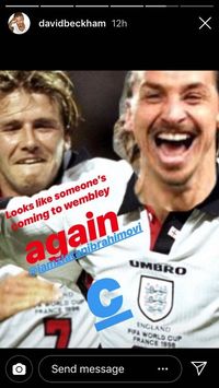 Karena Beckham, Ibrahimovic Siap ke Wembley Berkaos Inggris