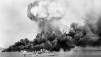 Pemboman pada 19 Februari 1942 silam yang terjadi di Darwin ini merupakan serangan tunggal terbesar dari kekuatan asing di tanah Australia. Istimewa/Ran Historical Collection.