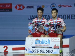 Dua Gelar Juara Indonesia Open Setelah 1 Dekade