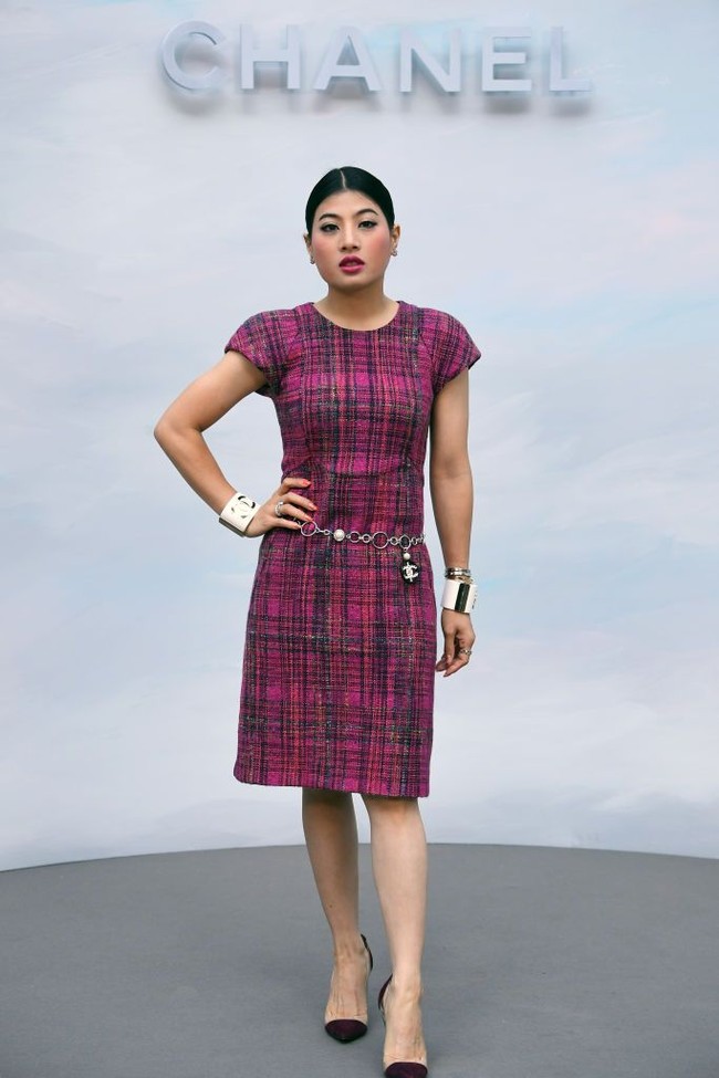 Datang ke fashion show bukanlah hal asing baginya. Dia datang ke fashion show Chanel hingga Christian Dior. Foto: Getty Images