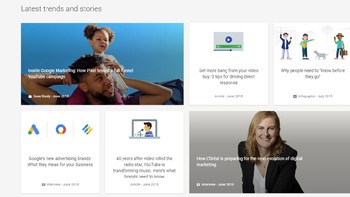 Think with Google: cocok bagi Anda yang tertarik dengan tren-tren marketing. Think with Google memiliki banyak data tentang industri ini. Mulai dari laporan data yang detail, infografis, sampai artikel-artikel yang relevan dengan industri marketing. (Foto: Internet)