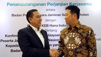 Sesuai kesepakatan tersebut, Bank KEB Hana akan memberikan fasilitas pembiayaan melalui pembayaran tagihan dari para faskes yang sudah disetujui oleh BPJS sebelum jatuh tempo. Foto: dok. BPJS Kesehatan