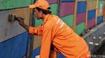 Tembok di Jalan RE Martadinata Dipercantik