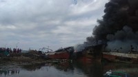 Kebakaran terjadi pada pukul 02.00 Wita.