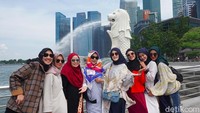 Selama 6 hari, para peserta mengunjungi berbagai tempat seru di Singapura. Mereka pergi bersama Adelia Wilhelmina dan Anisa Rahma (Shinta/detikTravel)