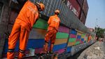 Tembok di Jalan RE Martadinata Dipercantik