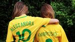 Sedih! Dukungan Maksimal Alessandra Ambrosio untuk Brasil