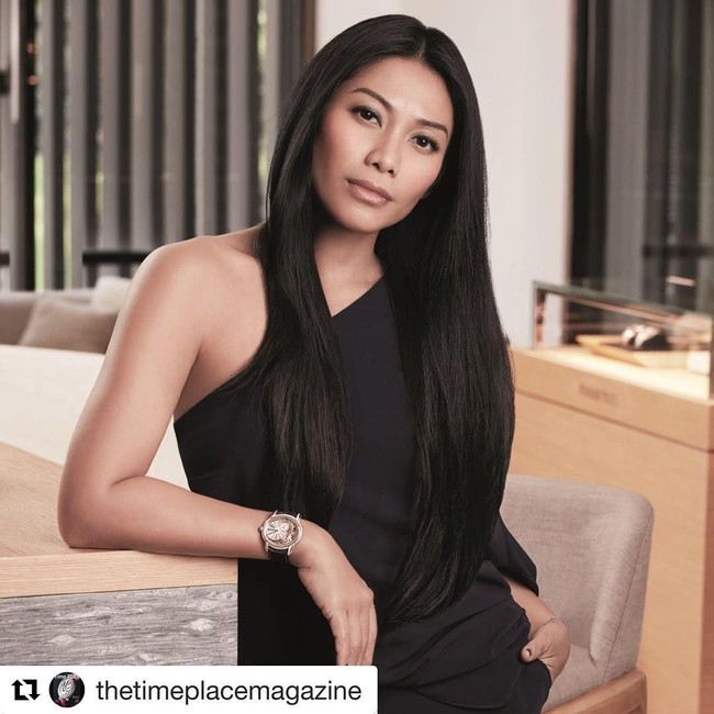 Anggun juga penggemar brand Audemars Piguet. Salah satu koleksinya adalah Audemars Piguet Milenary seharga US$ 106,800 atau Rp 1,5 miliar. Foto: Dok. Instagram